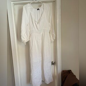 J. Crew white gauze beach dress